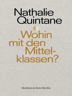 cover image of Wohin mit den Mittelklassen?